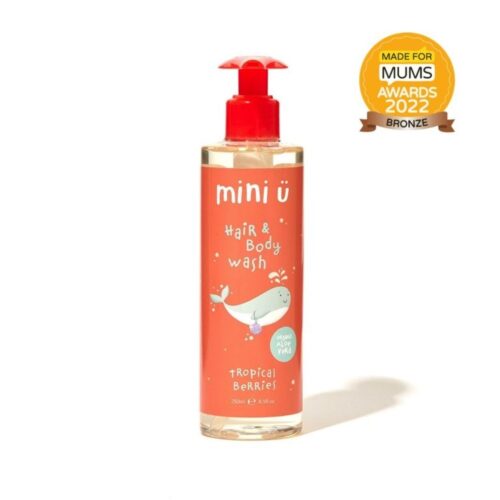 Mini Ü Tropical Berries juukse- ja kehapesugeel aloe veraga 250ml