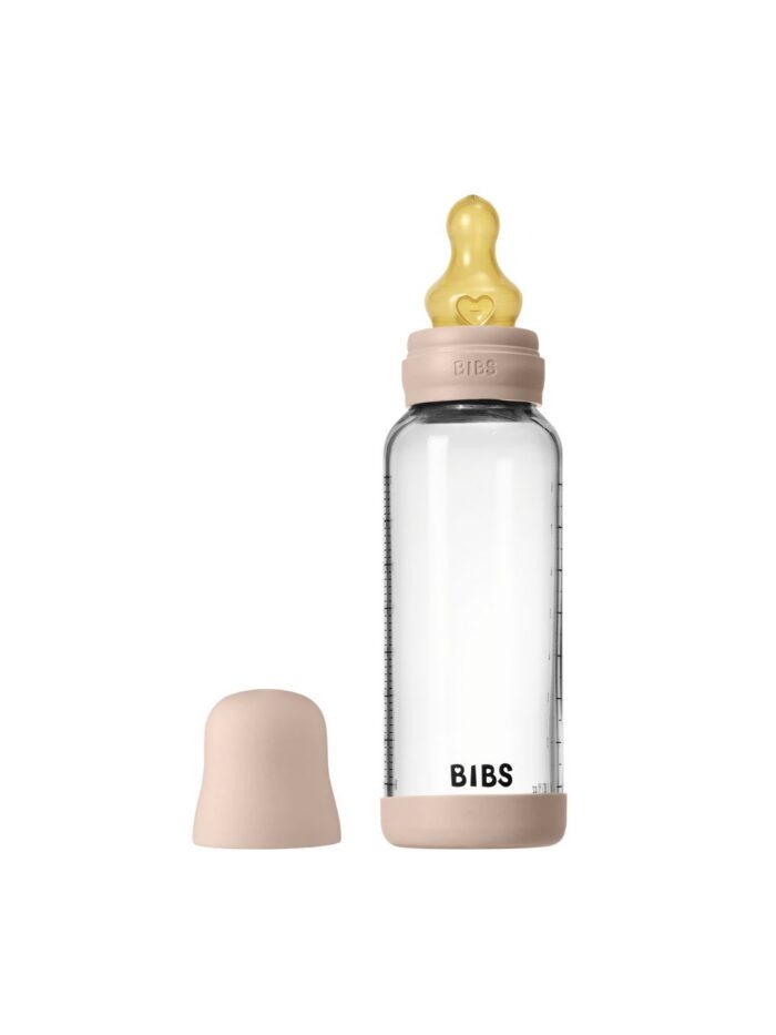 BIBS klaasist lutipudel 240ml, värvivalik