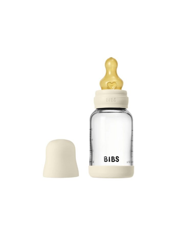 BIBS klaasist lutipudel 120ml, värvivalik