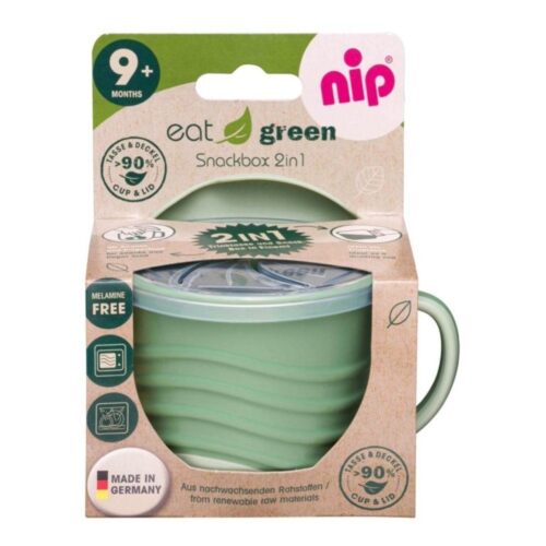 nip® taimsetest materjalidest snäkitops 2in1 Green,  9 elukuust
