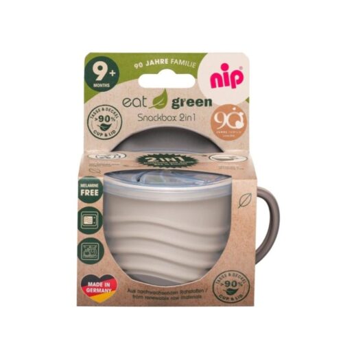 nip® taimsetest materjalidest snäkitops 2in1 Grey,  9 elukuust