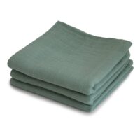 Mushie musliinlapid 3-pakk, Roman Green