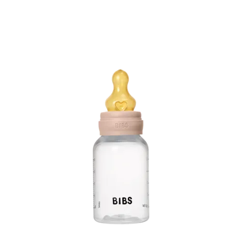 BIBS plastikust lutipudel 150ml, Blush