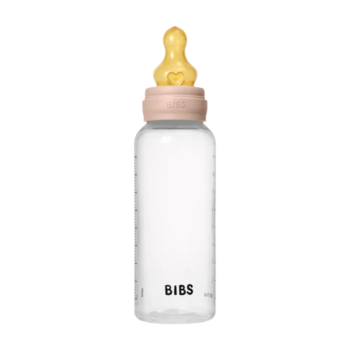 BIBS plastikust lutipudel 270ml, Blush