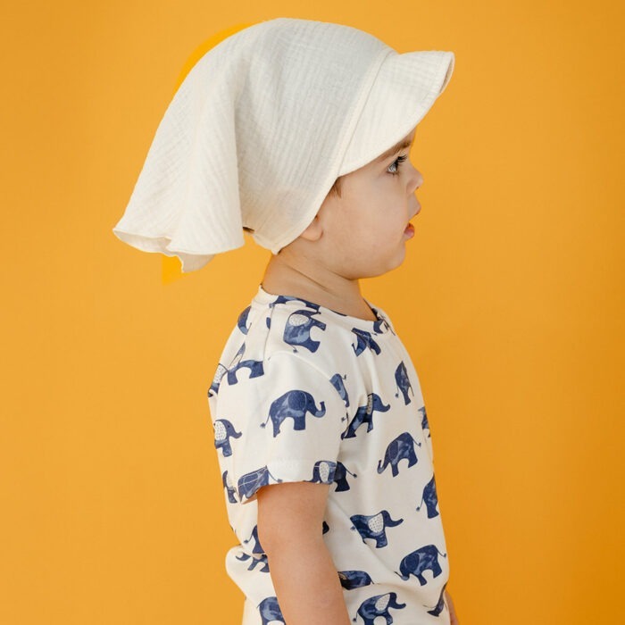 ELEPHANT musliinist valmistatud pearätt beebile