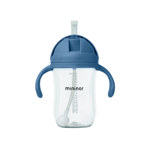 MININOR kõrrega joogipudel Blue Whale, 330ml