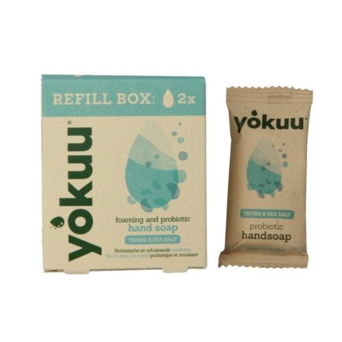 YOKUU probiootiline kätepesuvaht Thyme & Seal Salt, täitepakend 2tk