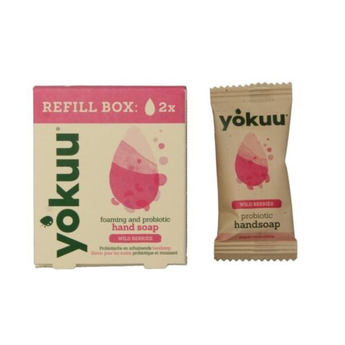 YOKUU probiootiline kätepesuvaht Wild Berries, täitepakend 2tk
