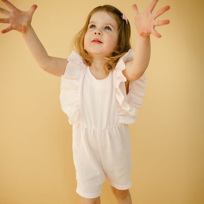 MEADOW roosa musliinist romper