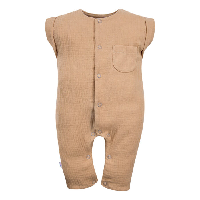ELEPHANT pruun musliinist romper - Image 2