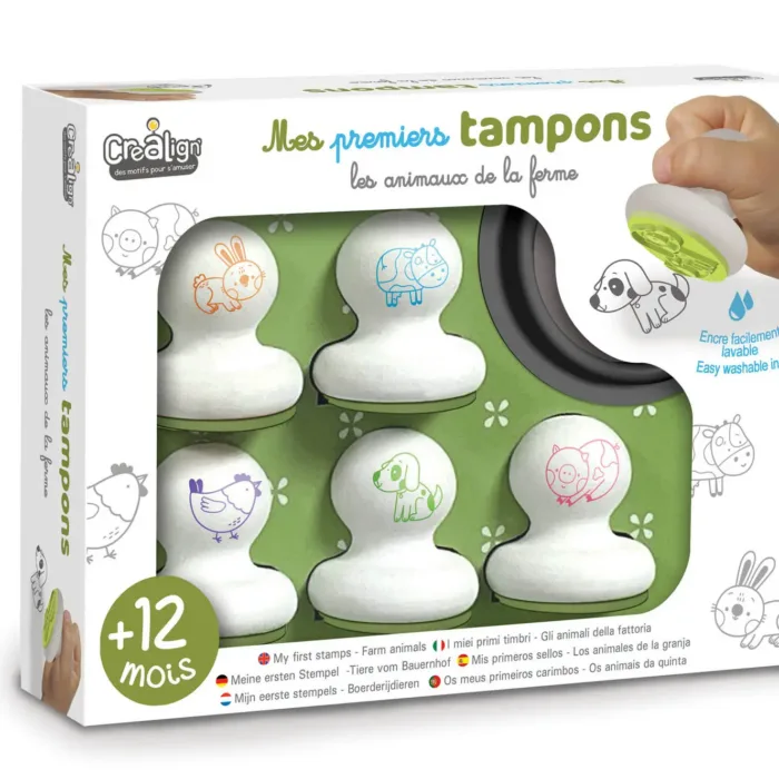 Créa Lign’ esimeste templite komplekt lastele "Koduloomad", 5 tk