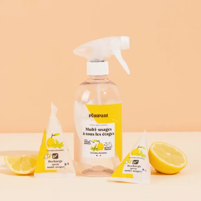PIMPANT universaalne sidrunilõhnaline puhastusvahend pudel + 1 täide, 500 ml
